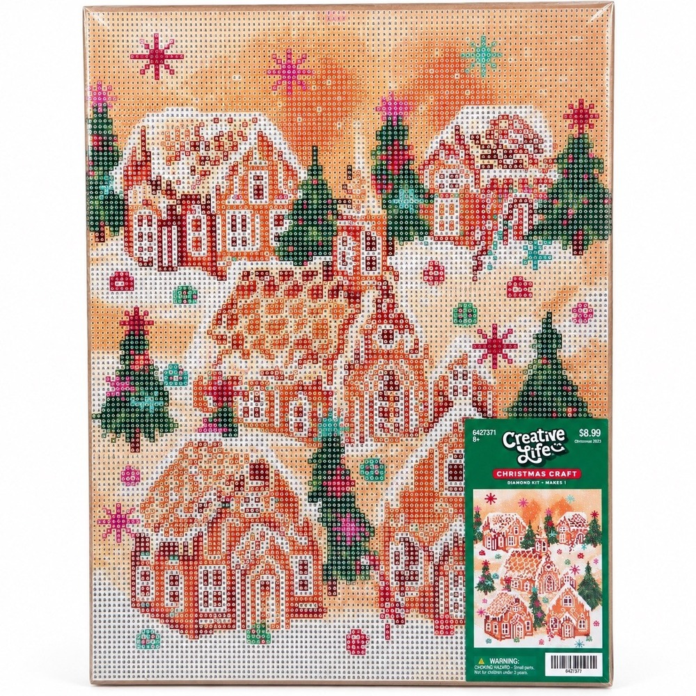 Creative Life Gingerbread Village Diamond Art Kit Christmas 2026 NEW 6427371